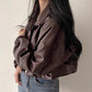 Women’s Versatile Short PU Leather Jacket – Stylish, Modern & Practical