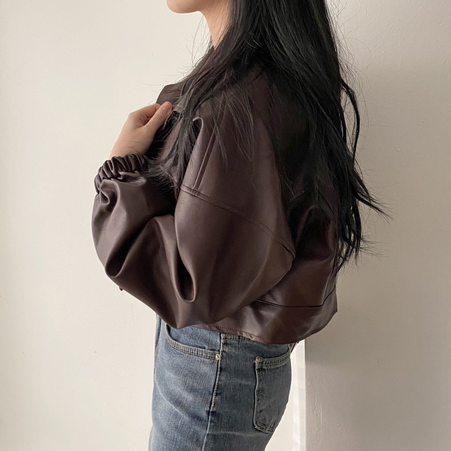 Women’s Versatile Short PU Leather Jacket – Stylish, Modern & Practical