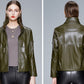 Women’s Korean Style PU Leather Jacket – Chic, Modern & Versatile