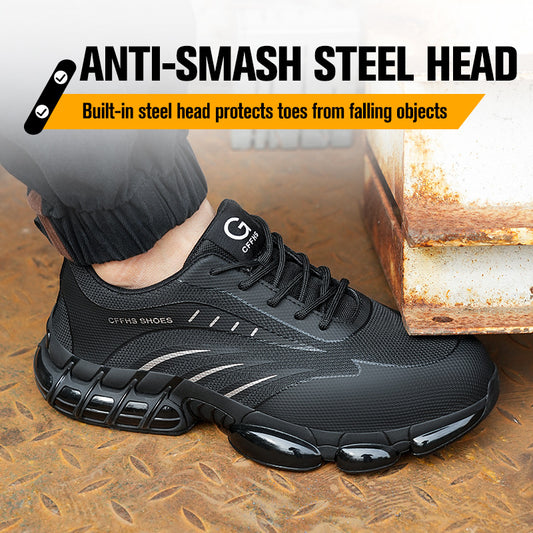 Popcorn Sole Protective Safety Shoes – Durable, Anti-Smash & Anti-Penetration