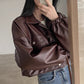 Women’s Versatile Short PU Leather Jacket – Stylish, Modern & Practical