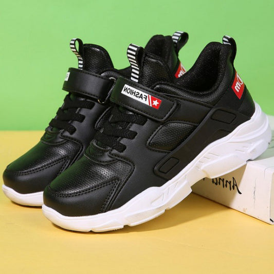 New White Kids Sneakers – Comfortable & Durable Leather Look